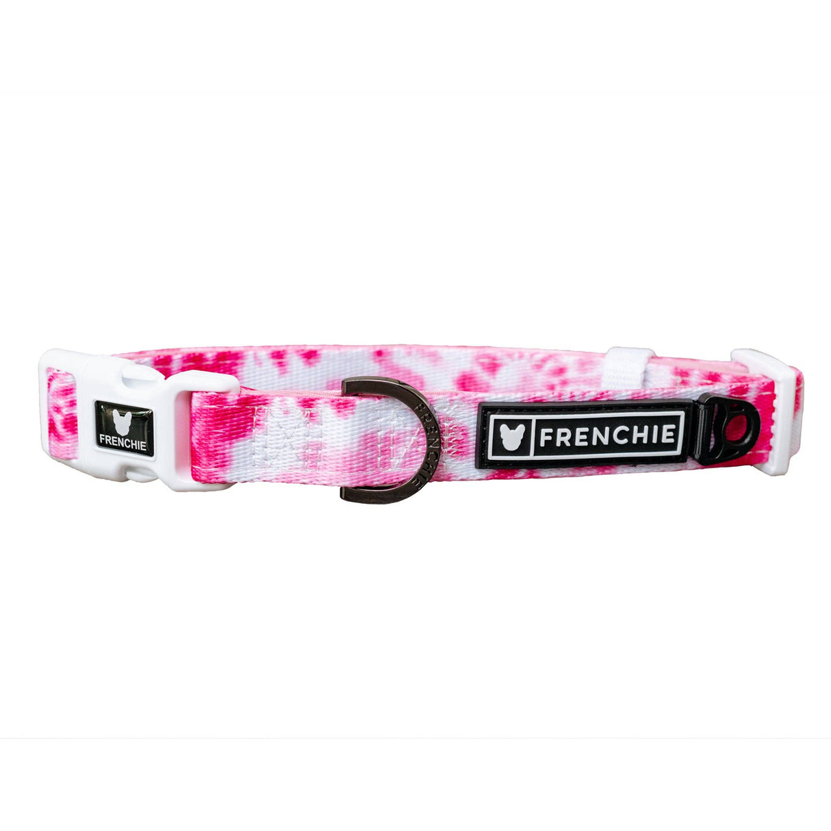 Frenchie Comfort Collar - Pink Tie Dye