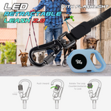 LED Retractable Dog Leash with Flashlight