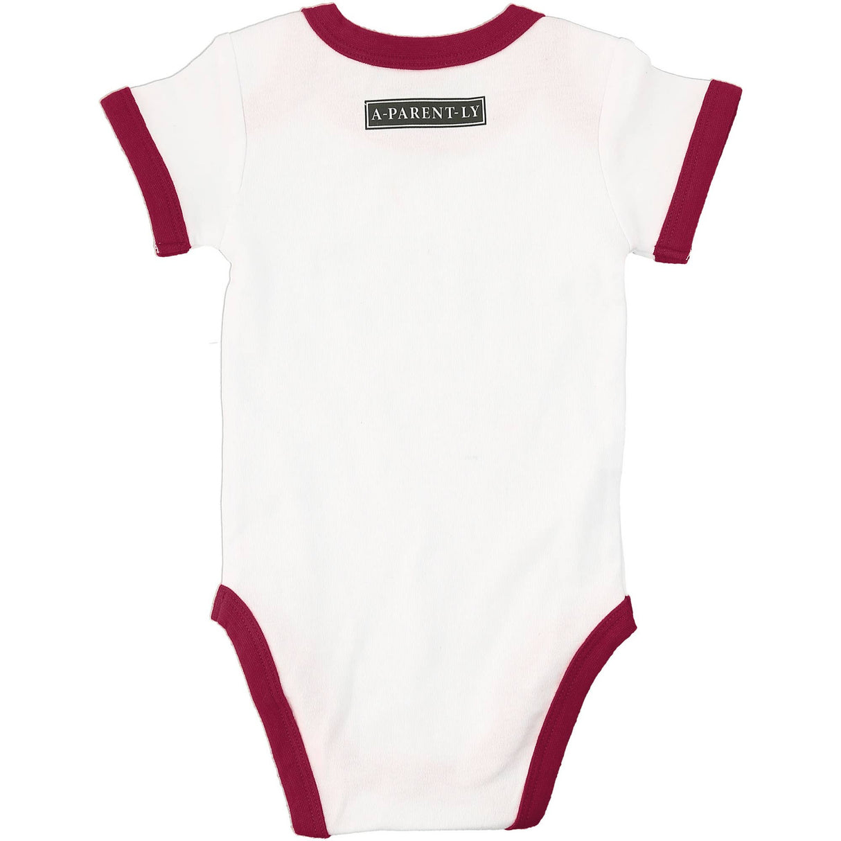 Run The House - Burgundy Trimmed Bodysuit