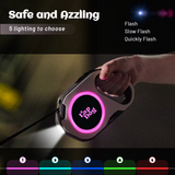 LED Retractable Dog Leash with Flashlight