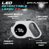 LED Retractable Dog Leash with Flashlight