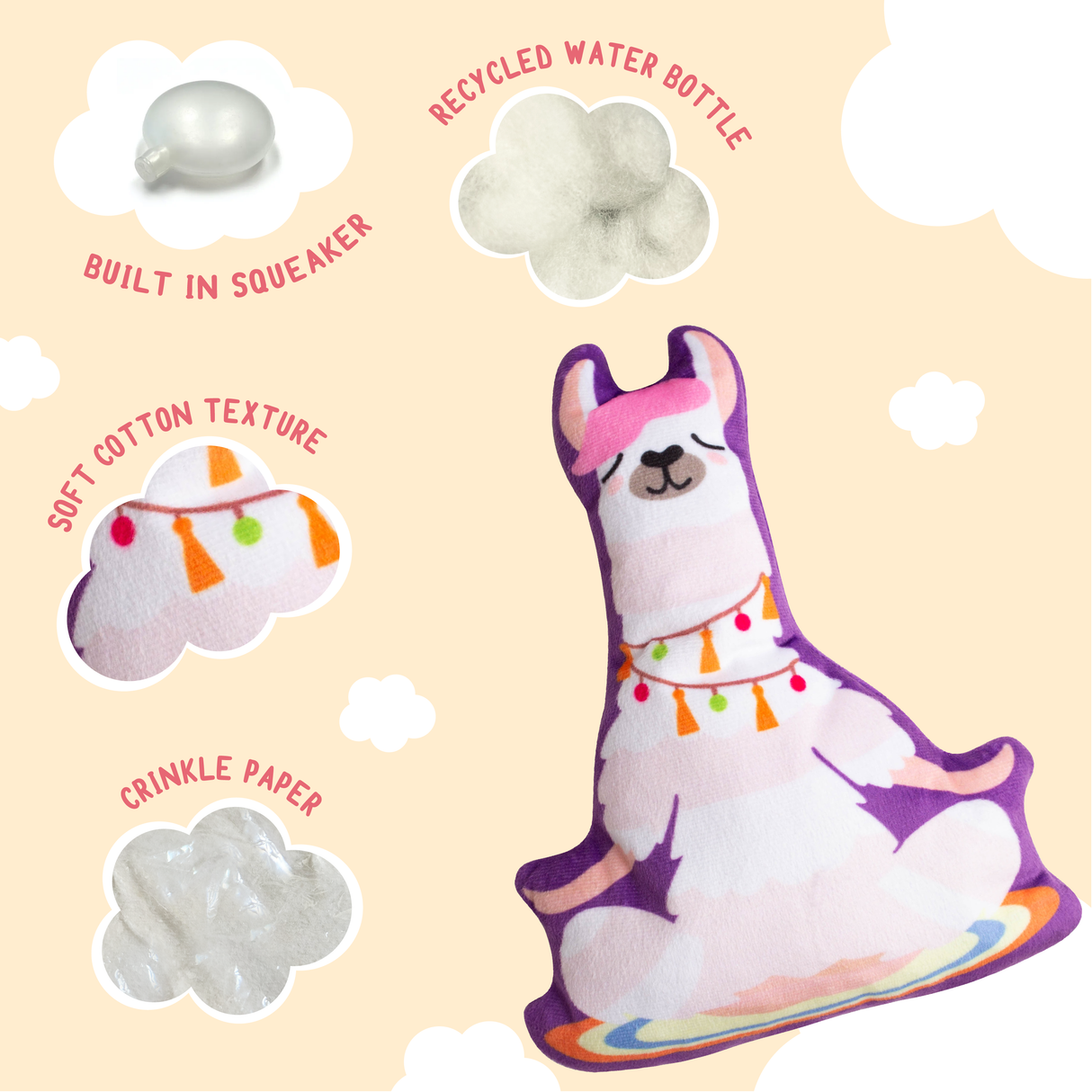 Llamaste Dog Toy