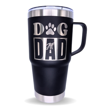 Tumbler 20 oz w/ handle Dog Dad AF