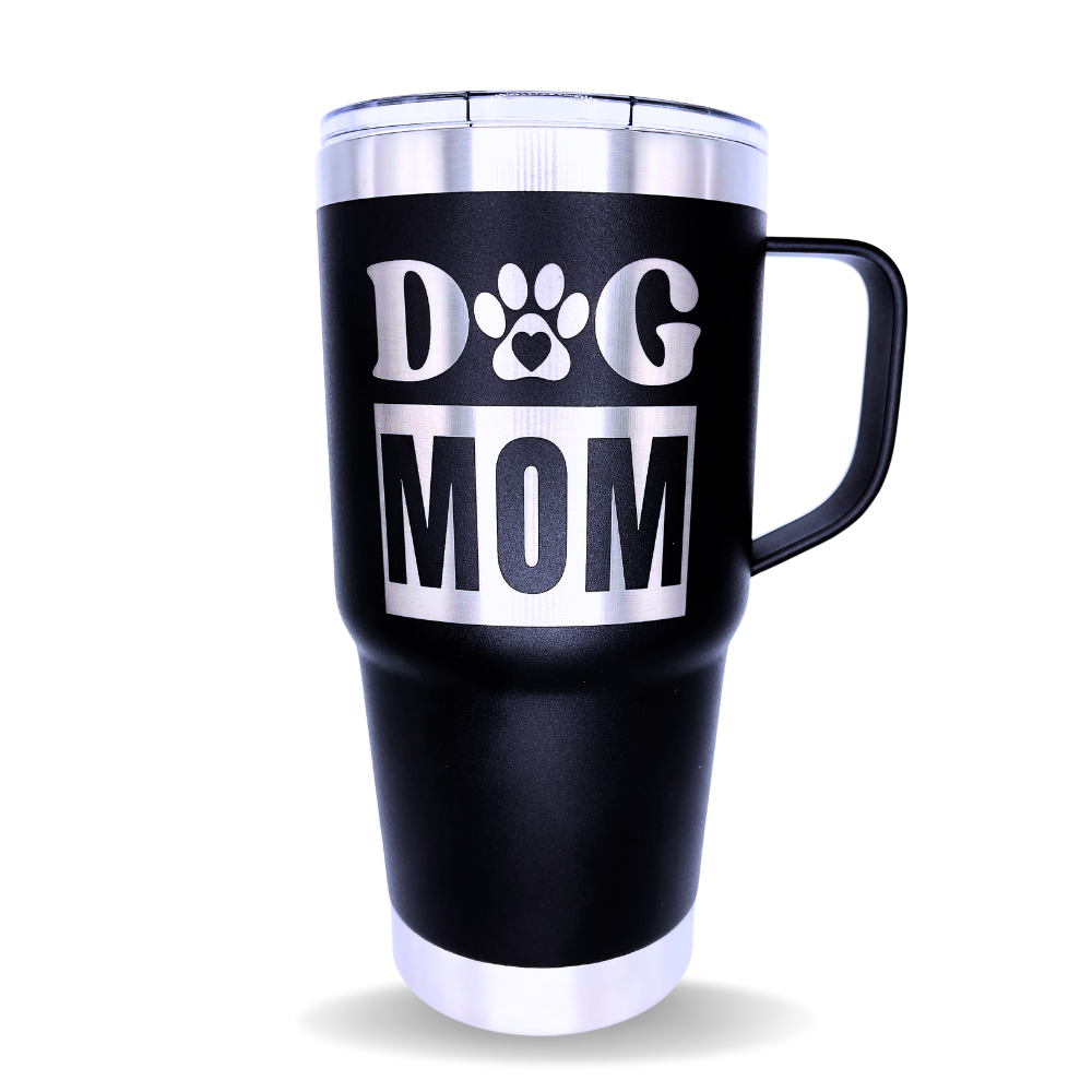 Tumbler 20 oz w/ handle Dog Mom