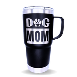 Tumbler 20 oz w/ handle Dog Mom