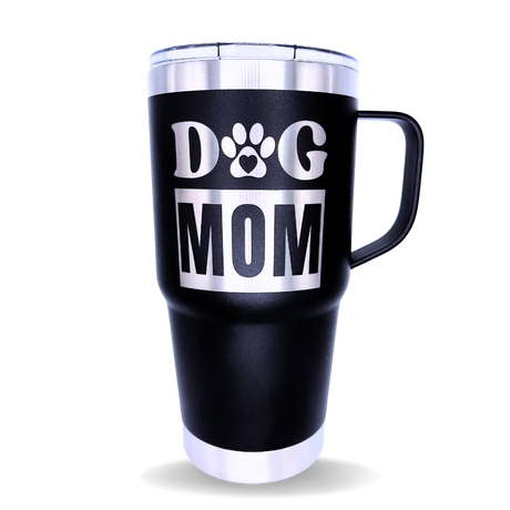 Tumbler 20 oz w/ handle Dog Mom