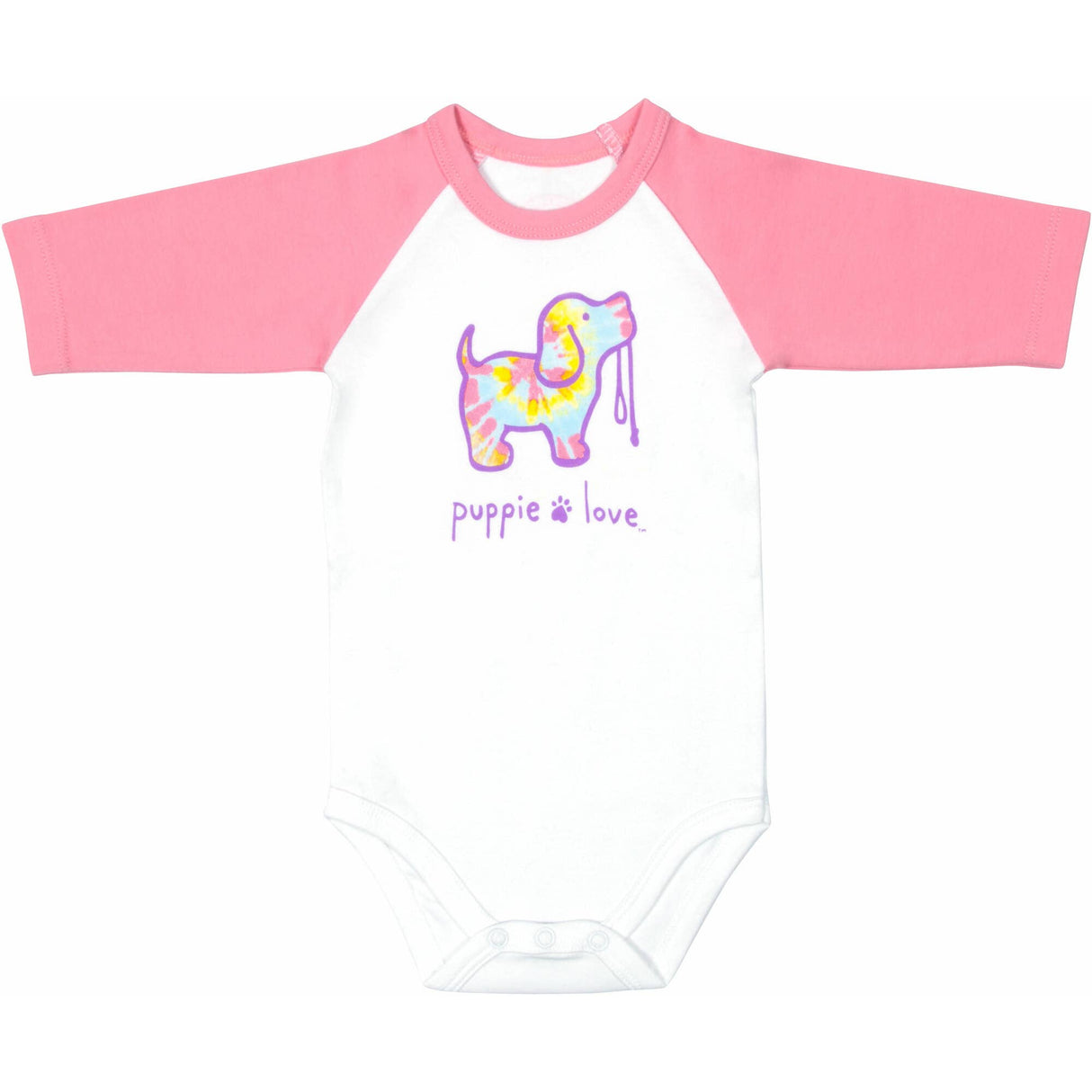 Tie Dye - Pink Sleeve Onesie