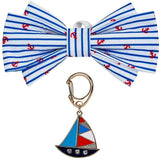 Nautical Dog Collar Bowtie Set