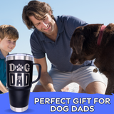 Tumbler 20 oz w/ handle Dog Dad AF