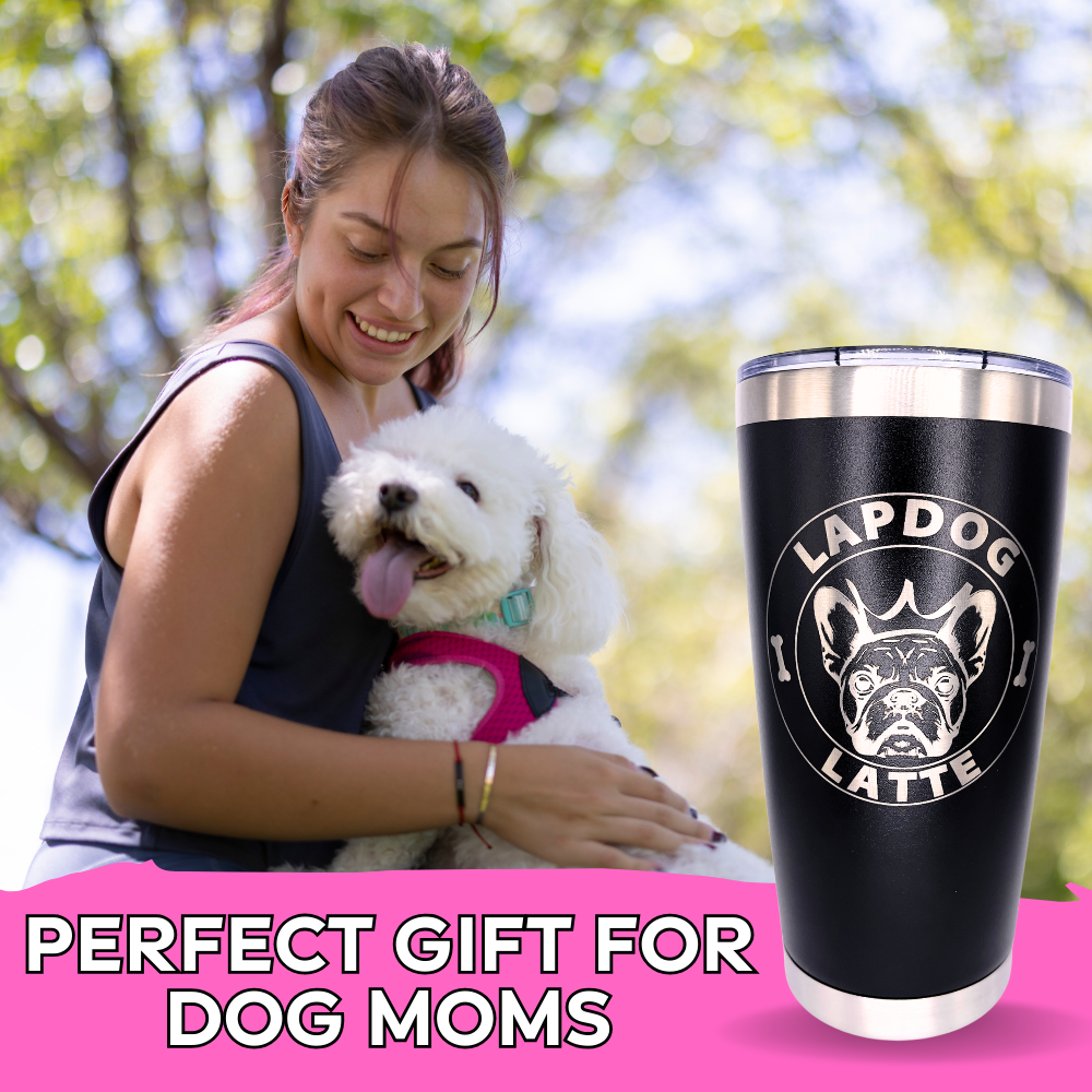 Tumbler 20 oz Lapdog Latte Frenchie