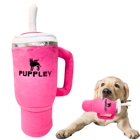 Puppley Cup plush dog toy