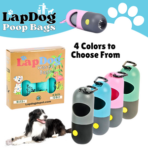 Dog Poop Bag Holder w/ LED flashlight