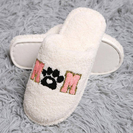 Dog Mom Soft Home Indoor Floor Slippers