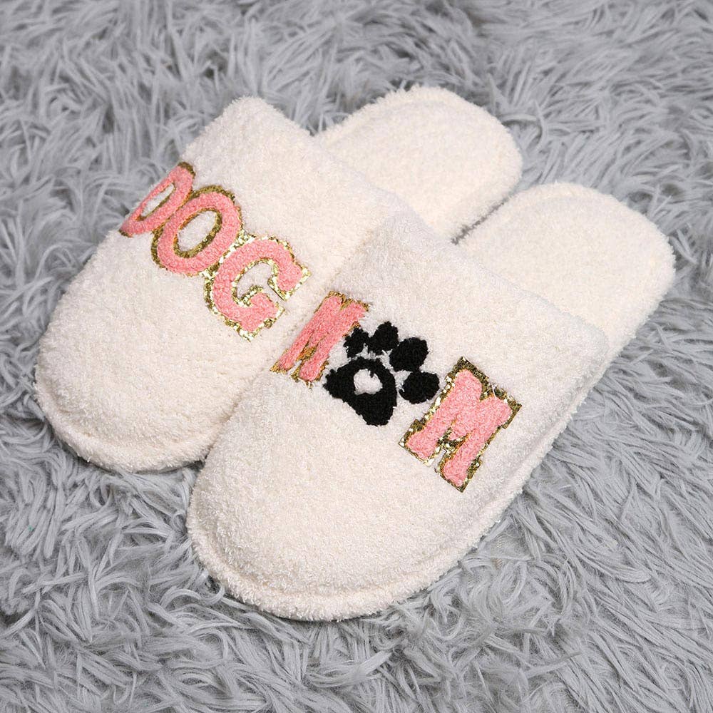 Dog Mom Soft Home Indoor Floor Slippers