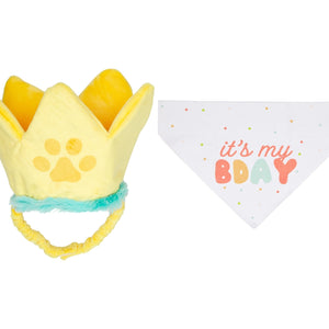 Happy Barkday Bandana and Hat Set