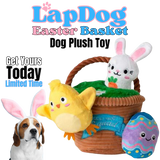 Easter Basket Egg Hunt and Seek Plush Dog Toys