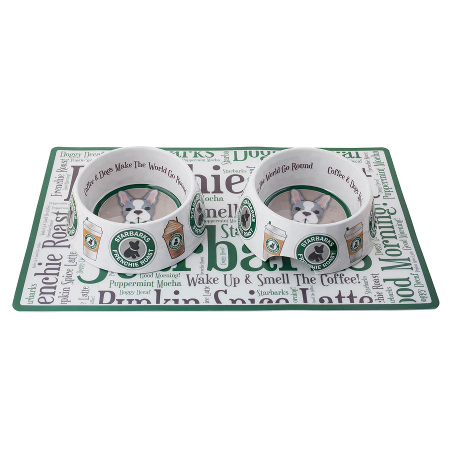 Starbarks Bowls & Mat Bundle