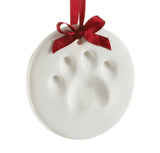 Pet Pawprint Christmas Keepsake Ornament