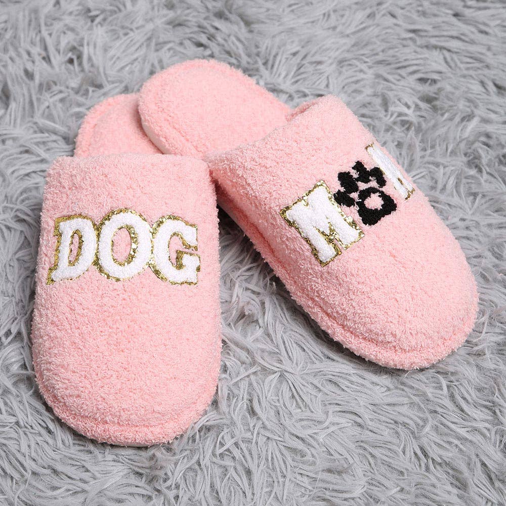 Dog Mom Soft Home Indoor Floor Slippers