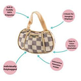 Checker Chewy Vuiton Purse Toy