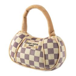 Checker Chewy Vuiton Purse Toy