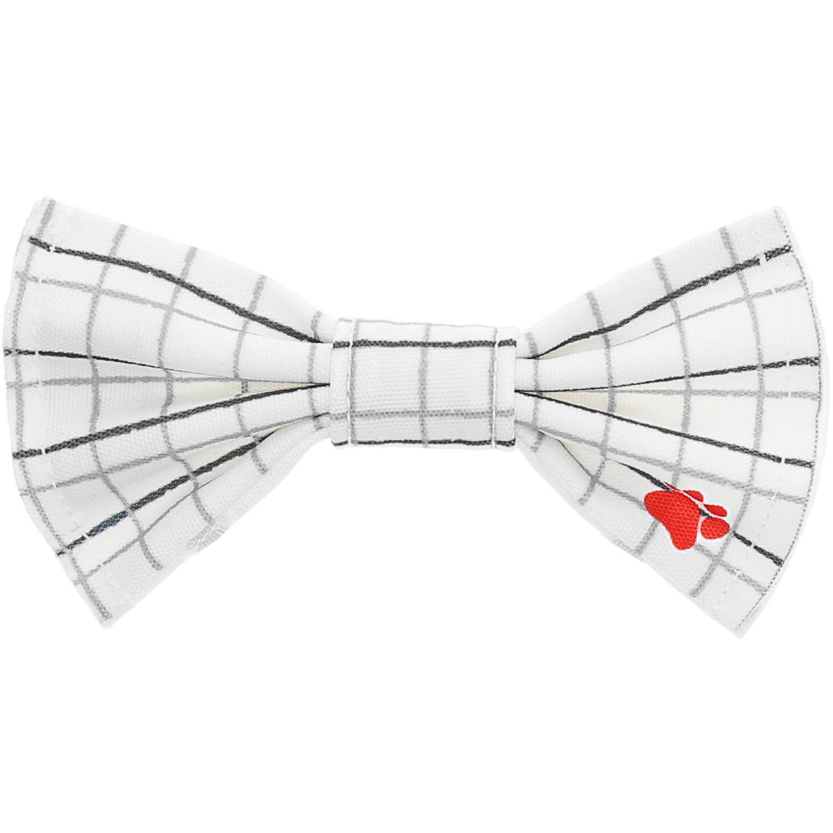 White Checkered - Pet Bow Tie