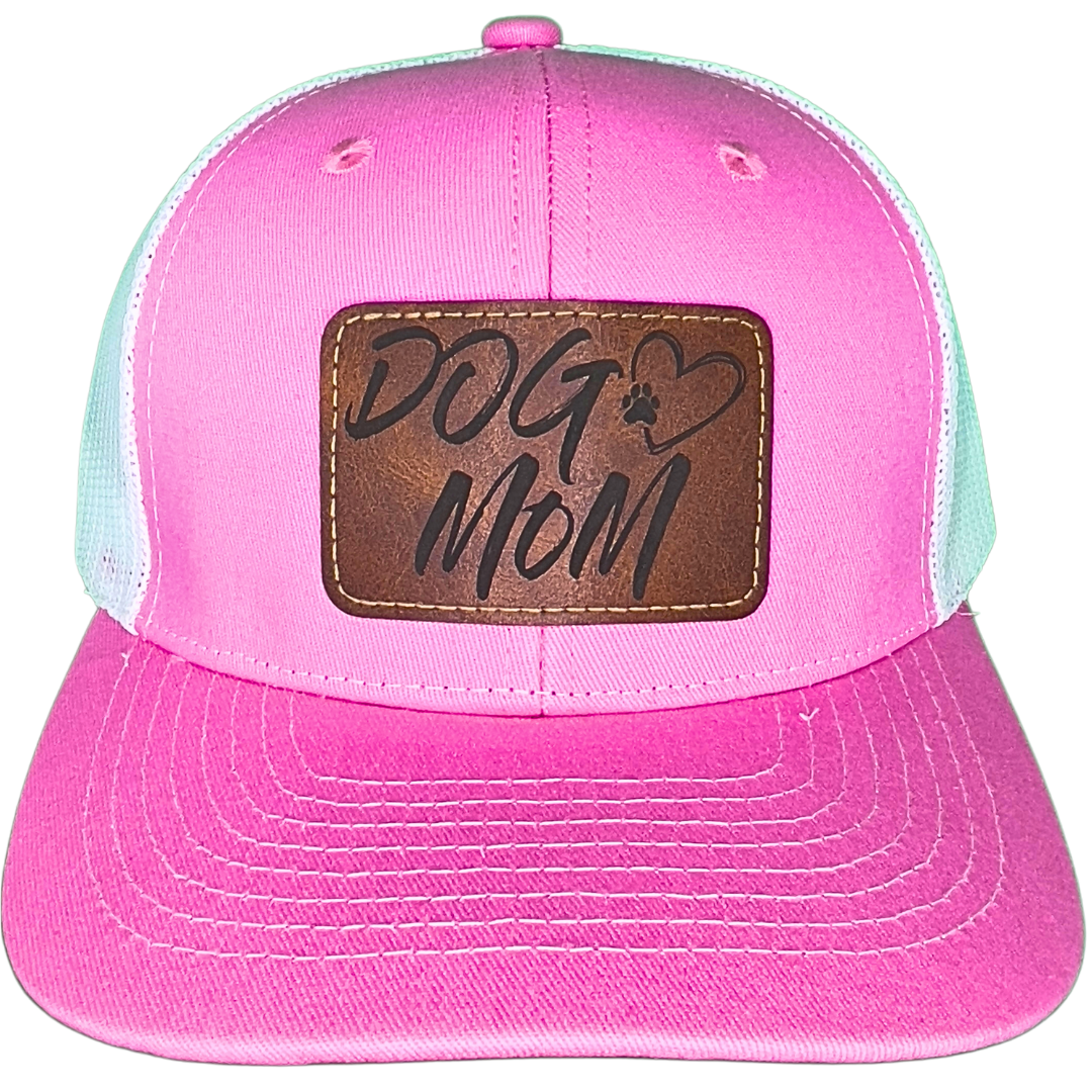 Dog Mom Leather Patch Hat