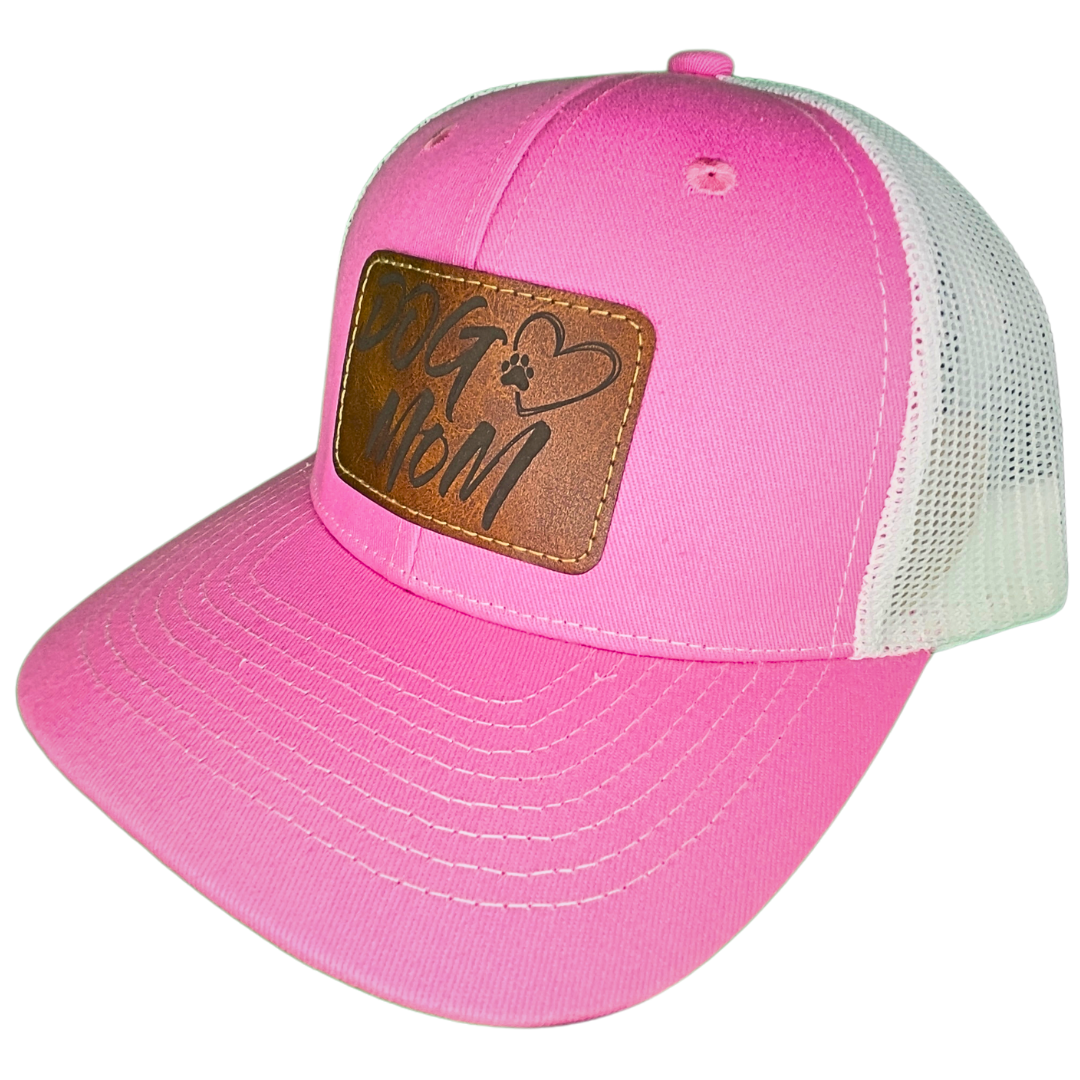 Dog Mom Leather Patch Hat