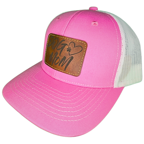 Dog Mom Leather Patch Hat