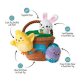 Easter Basket Egg Hunt and Seek Plush Dog Toys