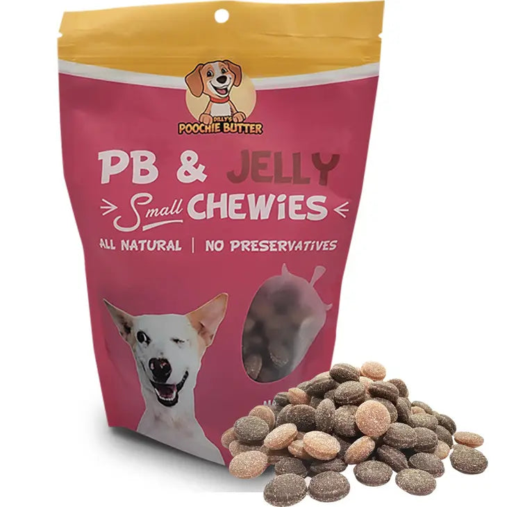 Peanut Butter & Jelly Small Chewy Dog Treats